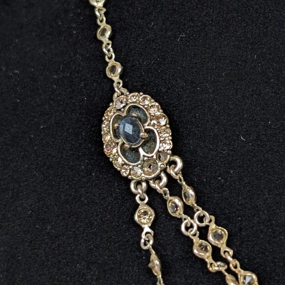 Vintage Monet Dainty Rhinestone Necklace - Picture 3 of 9